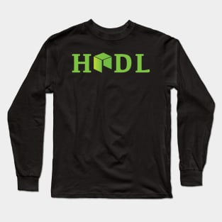 Hodl Neo coin logo-green Long Sleeve T-Shirt